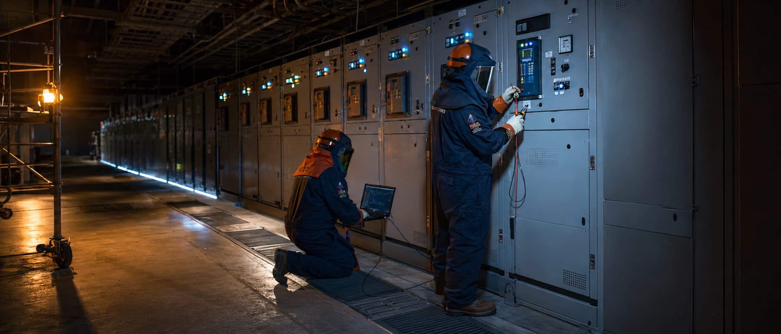 Switchgear commissioning photo